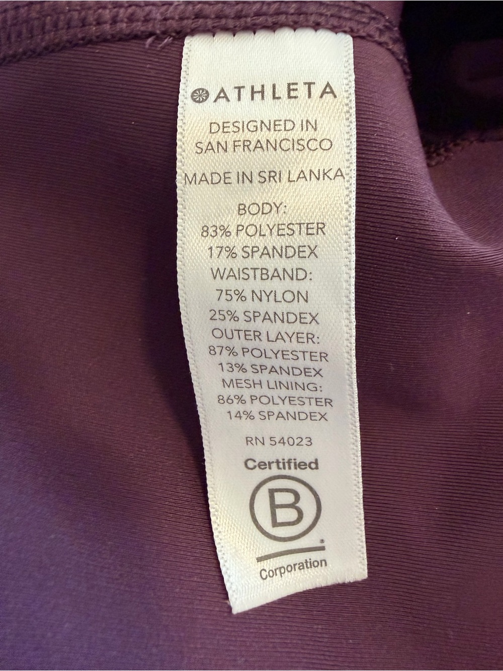 EUC Athleta Eggplant Purple A-Game Mesh Skort with Pockets - Picture 7 of 10
